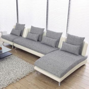 A家家具 ADC-026-2 布艺沙发组合 双人位+贵妃位