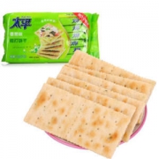 太平 梳打饼干 香葱口味 300g(新老包装随机发货) *3件