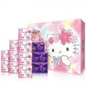 双11预售：高洁丝 HelloKitty礼盒亲亲棉日夜组合90片