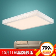 雷士 NVC 雷士照明客厅灯 LED吸顶灯客厅 现代简约灯具 智能遥控无极调光72瓦89*64厘米  ENKX9084