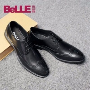 2017款，Belle 百丽 男士正装系带布洛克鞋 两色