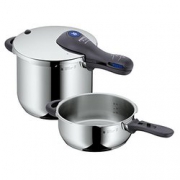 中亚Prime会员！ WMF 完美福 Perfect Plus系列 0793896040 不锈钢压力锅套装 6.5L+3L