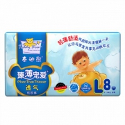 泰迪熊  超薄嬰儿干爽尿不湿 男女通用体验装 L8片(8-13KG)