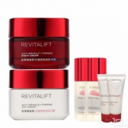 镇店之宝，L'OREAL PARIS 巴黎欧莱雅 复颜抗皱紧致滋润系列（日霜50ml+晚霜50ml+精华露65ml*2+洁面乳30ml*2）
