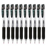 斑马牌（ZEBRA）JJS15-BK 按动中性笔 签字笔 0.4mm 黑色 10支装 *4件