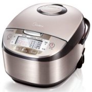 美的（Midea）电饭煲 拉丝不锈钢机身 立体加热 聚能釜内胆4L电饭锅MB-WFS4029