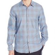 L码！Perry Ellis Buffalo Check男士衬衫