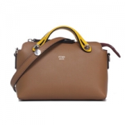 FENDI 芬迪 女士BY THE WAY系列深卡其色牛皮MINI手提单肩斜挎包 8BL135 5QJ F09QV+凑单品