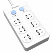 航嘉（Huntkey）大白602 6位1.8米 单排开关 插座/排插/插排/插线板 *6件+凑单品