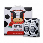 现代牧业 常温酸 风味酸牛奶 200ml*12包 礼盒装