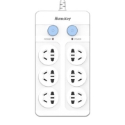 Huntkey 航嘉 大白602 6位开关插排 5米 *5件