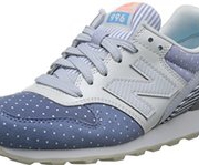 prime会员！New Balance 女 休闲跑步鞋996系列  WR996IJ-D-7 浅蓝色/白色