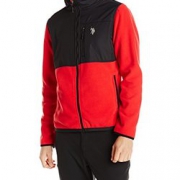 限L码！U.S. Polo Assn. Polar Fleece男士抓绒夹克
