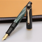 Pelikan 百利金M200绿色大理石纹钢笔 F尖