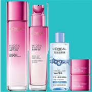 L'OREAL PARIS清润葡萄籽系列（膜力水 130ml+乳液110ml+膜力霜25ml*2+洁颜水95ml）