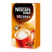 雀巢咖啡(Nescafé)1+2 奶香榛果味即溶咖啡 15g*5条