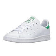 额外8折！adidas Stan Smith大童款绿尾