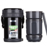 ZOJIRUSHI 象印 SL-XD20-BA 不锈钢高真空保温便当盒 黑色 2L