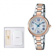 CASIO 卡西欧 SHEEN系列 SHE-4516SBS-7D礼盒装 女士太阳能腕表 +凑单品