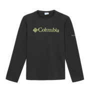 Columbia哥伦比亚 男款经典Logo圆领速干长袖T恤