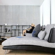 A家家具 ADC-026-2 布艺沙发组合 双人位+贵妃位  +凑单品