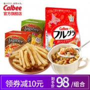 卡乐比 北海道富果乐水果麦片+薯条三兄弟组合