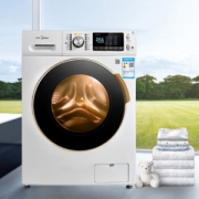 美的（Midea）10公斤洗烘一体 变频滚筒洗衣机 微联智能 热风旋流烘干 京东微联控制 白色 MD100V71WDX