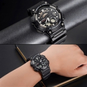凑单品：Casio 卡西欧 AEQ110W-1AV 男士双显电子表