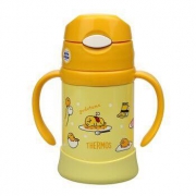 THERMOS 膳魔师 FHI-250-GU 蛋黄君款 真空不锈钢学饮杯 250ML
