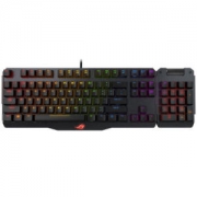 华硕(ASUS) 玩家国度CLAYMORE分离式炫彩RGB游戏机械键盘 黑色 红轴
