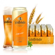 Schoefferhofer 星琥 雪芙豪夫小麦啤酒 500ml*24听 +老杨 咸蛋黄饼干 260g