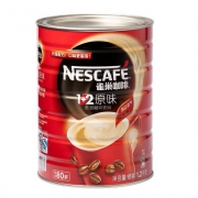 雀巢（Neslte） 咖啡1+2原味罐装 1.2kg 80杯（89元2件）