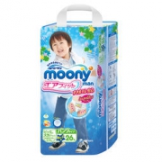 Moony 尤妮佳 婴儿裤型纸尿裤 男款 XXL26片 *5件