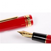 书写好礼： SAILOR 写乐  21K大型平顶钢笔 红色 EF尖  10-3360-132