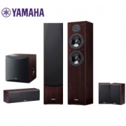 雅马哈（Yamaha）音响 音箱 家庭影院  5.1声道 （主箱+中置+环绕+低音炮）落地式影院六件套 NS-F51+P51+SW050 胡桃木色