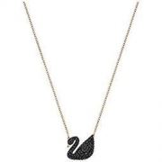 SWAROVSKI 施华洛世奇 Iconic Swan 5204134 大号 黑天鹅项链