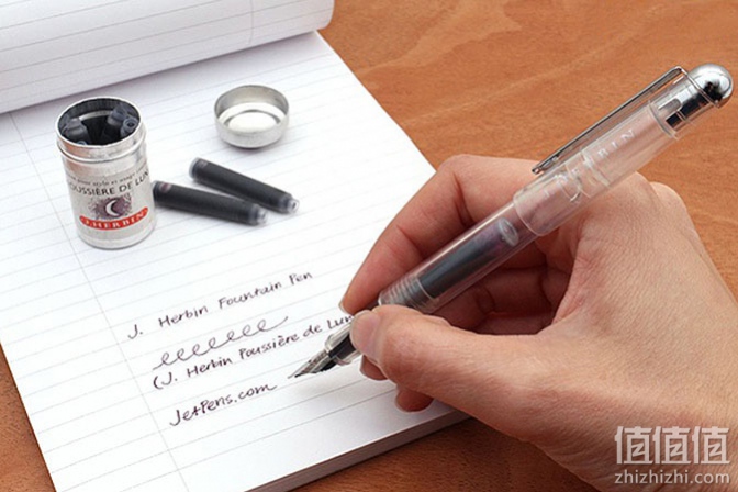 J.Herbin 法国简赫本经典透明钢笔开箱