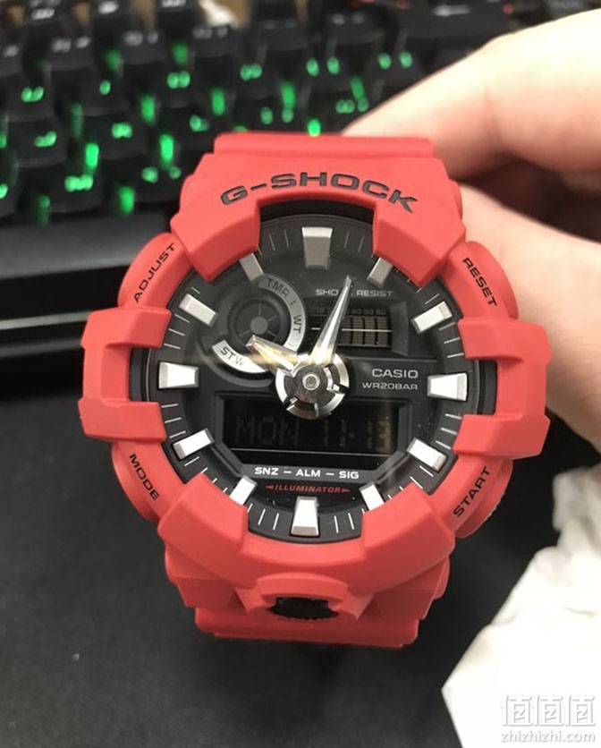 casio 卡西欧 ga-700-4aprdc 闪电侠限量版手表开箱 卡西欧闪电侠