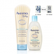 黑五预告：Aveeno 艾惟诺 婴儿天然燕麦润肤乳226克+燕麦无泪洗发沐浴露236毫升