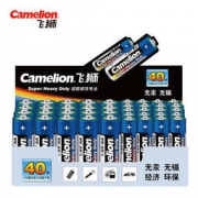 Camelion 飞狮 超能碳性5号电池20节 + 7号电池20节 共40节 送电池储藏盒
