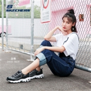 Skechers 斯凯奇 SPORT 女士 D'LITES时尚绑带休闲运动鞋