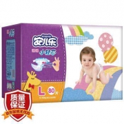 Anerle 安儿乐 小轻芯柔薄纸尿裤 L80片 *4件 +凑单品