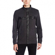 Calvin Klein French Rib 全拉链长袖抓绒夹克