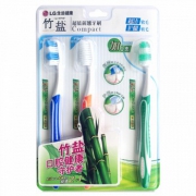 LG竹盐 超值 牙刷×3支 （前翘）