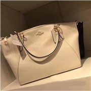 COACH 蔻驰 女款手提肩背斜挎中号饺子包 F36675 白色款