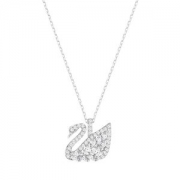 SWAROVSKI 施华洛世奇 榄尖形羽翼 天鹅项坠 白金色饰链 小号 *3件