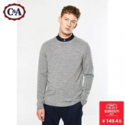 【嗨翻双11】C＆A 男式圆领针织毛衣 CA200197855