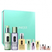 CLINIQUE 倩碧 经典三步曲套装(液体皂200ml+明肌2号水200ml+润肤乳125ml+小样三件套+精华霜7ml)+MINON 氨基酸面膜 4片