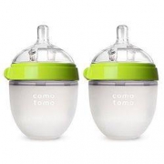 黑五：comotomo 可么多么 宽口径 硅胶奶瓶 绿色 150ml 2只装*2件