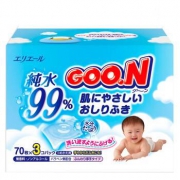 新低好价：大王（GOO.N） 婴儿柔湿巾 70片*3包